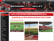 Tablet Screenshot of brandonvalleybaseball.com